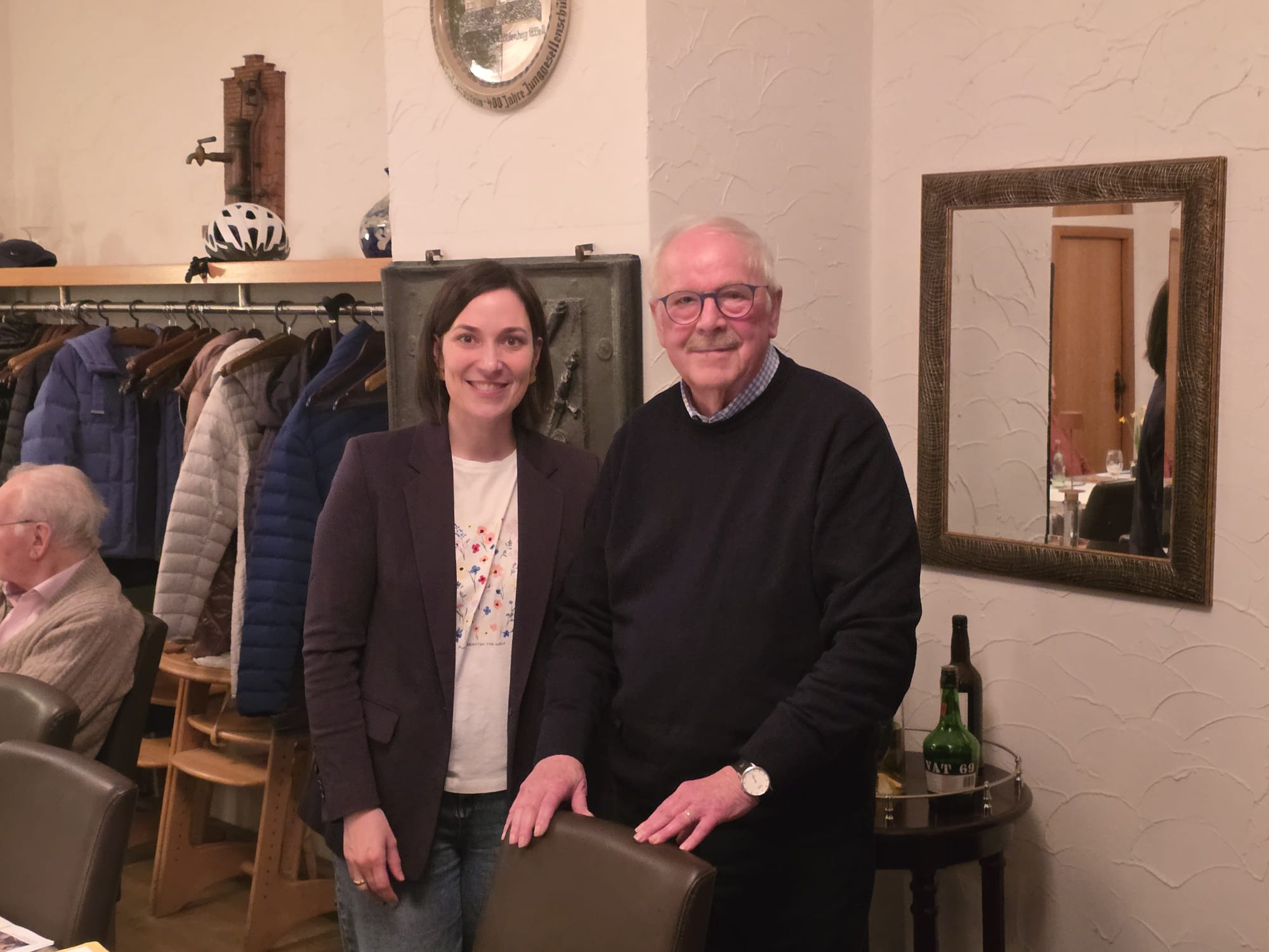 Heike Wermer MdL und Aloys Schmeing, wiedergew�hlter Vorsitzender