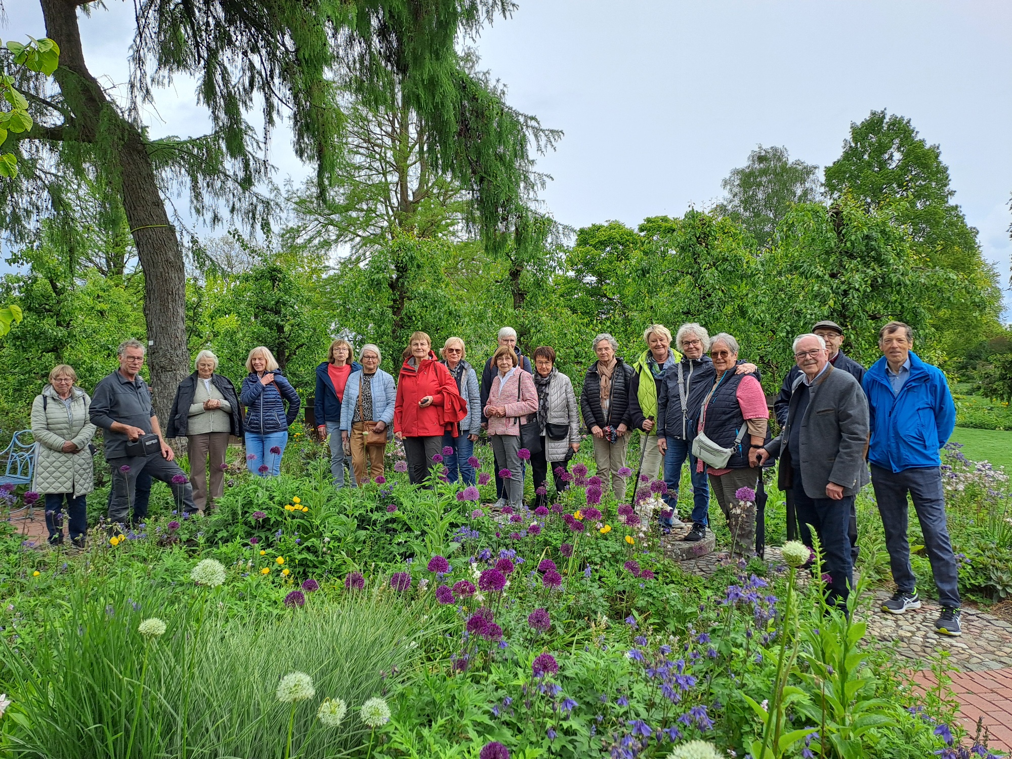 Mitglieder der Seniorenunion im Kreislehrgarten Steinfurt
